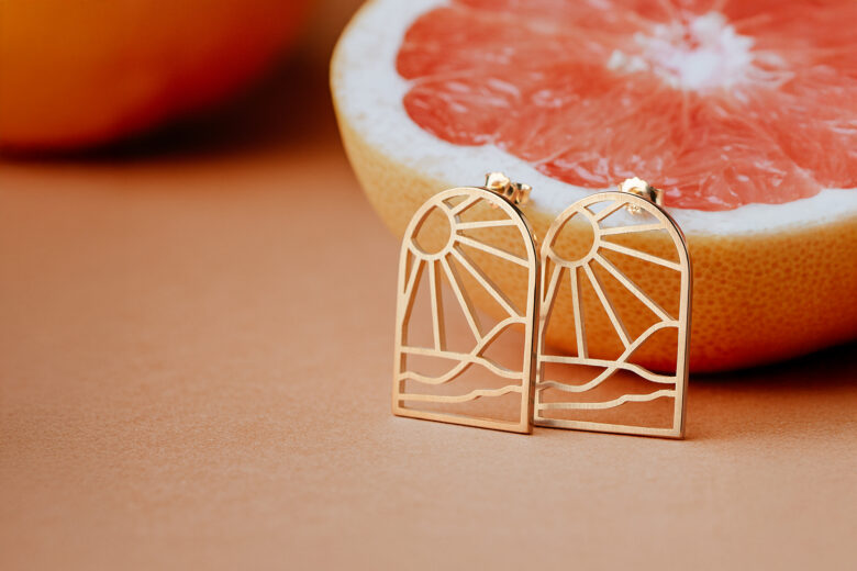 Ohrstecker <em>Onda</em>, Serie <em>Ferias</em>, Gold 750.