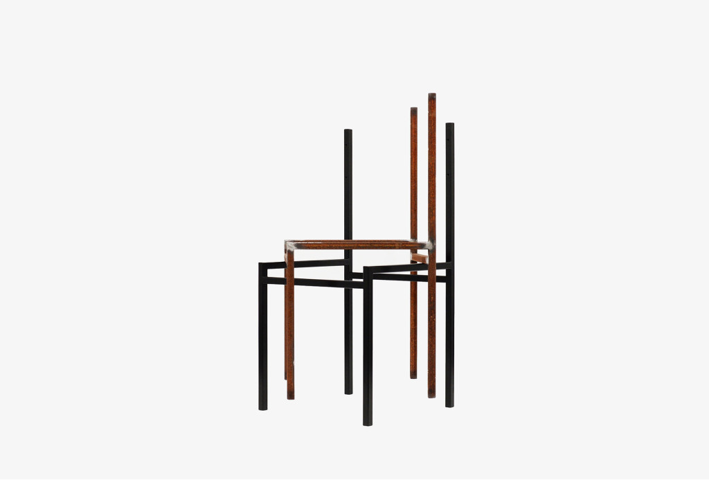 Stühle. Metall, 42 x 42 x 80 cm