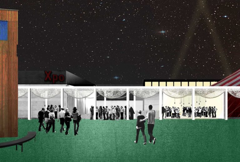 Entwurf des Leitsystem von Office kgdvs für die Biennale Interieur 2016 in Kortrijk