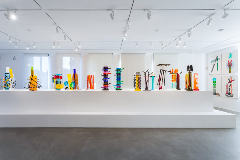 Ettore Sottsass, Ausstellung, Biennale di Venezia, 2017, Glas Objekt